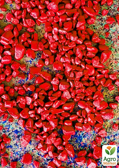 Цветные декоративные камни "Красные" фракция 5-10 мм 1 кг1