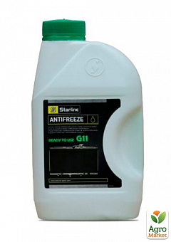 Антифриз G11, 1л. готовий до застосування до -40С, зелений STARLINE S ANTIFREEZE GREEN 11