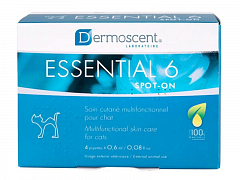 Dermoscent Essential-6 spot-on Краплі для догляду за шкірою і шерстю кішок 200 г (1100490)1