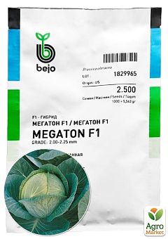 Капуста "Мегатон F1" ТМ "Bejo" 2.500шт2
