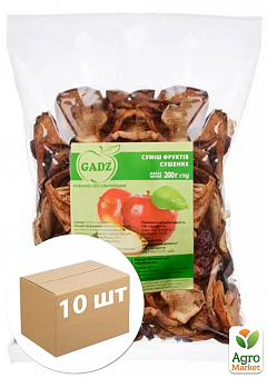 Яблочно-компотная смесь ТМ "GADZ" 200г в упаковке 10шт2