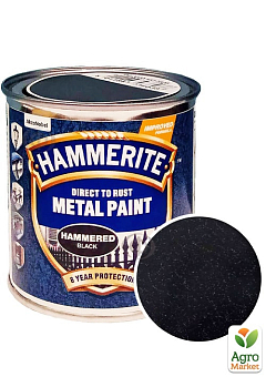 Краска Hammerite Hammered Молотковая эмаль по ржавчине черная 0,25 л1