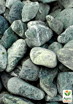 Декоративные камни Галька зеленая  фракция 10-30 мм 2,5 кг (Греция)1