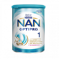 Дитяча суміш початкова молочна суха Nestle NAN 1 OPTIPRO з олігосахаридом грудного молока 2'FL для дітей від народження, 400 г1