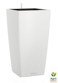 Умный вазон с автополивом Lechuzа Cubico color 40, белый (13150)2