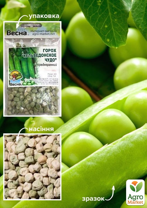 Горох "Кельведонское чудо" (Зипер) ТМ "Весна" 30г