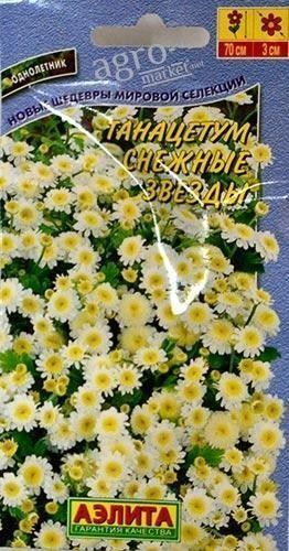 Танацетум "Снігові зірки" ТМ "Аеліта" 7шт