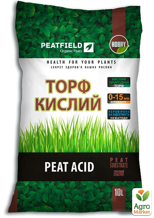 Торф кислий ТМ "PEATFIELD" 10л