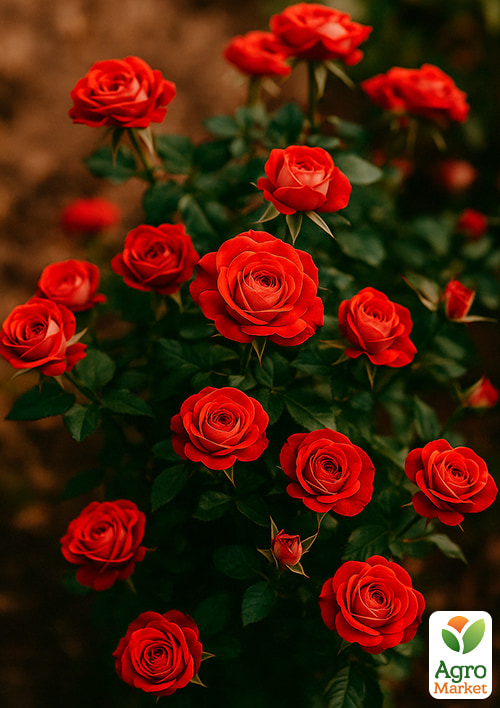 Роза мелкоцветковая (спрей) "Мейди" (саженец класса АА+) высший сорт - фото 4