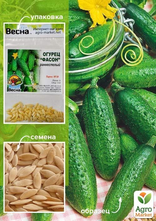 Огірок "Фасон" (Зипер) ТМ "Весна" 1,5г