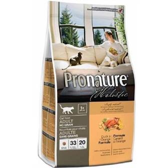 Pronature Holistic Сухий корм для дорослих кішок з качкою і апельсинами 340 г (5550050)