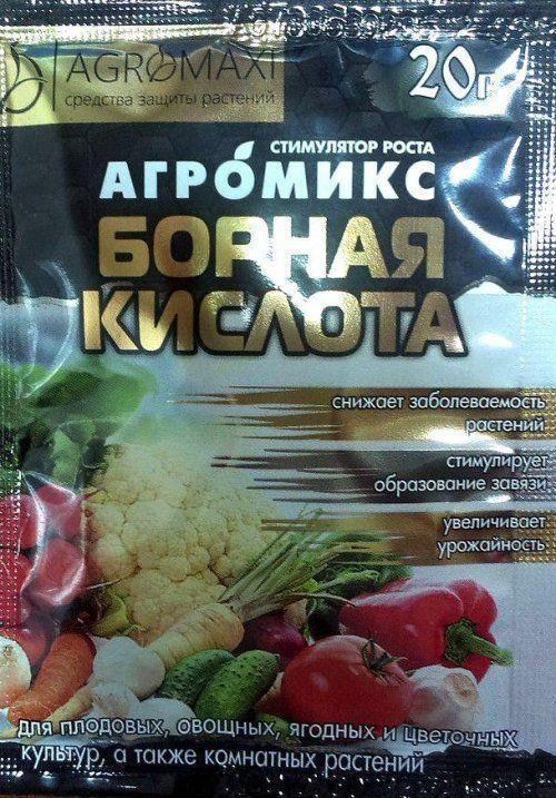 Мікродобриво "Борна кислота" ТМ "Агромакс" 20г