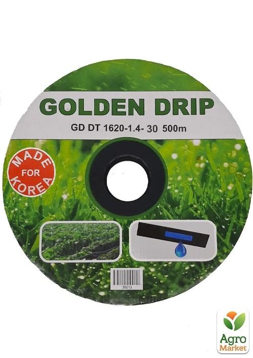 Капельная лента с плоским эмиттером, шаг30 ТМ "GOLDEN DRIP" 500м