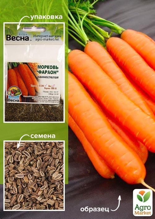 Морква "Фараон" (Зипер) ТМ "Весна" 5г