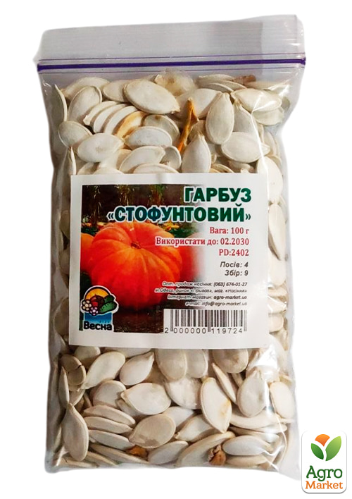 Гарбуз "Стофунтовий" ТМ "Весна" 100г - фото 2