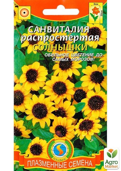 Санвиталия распростертая "Солнышки"  ТМ "Плазменные семена" 0,1г NEW