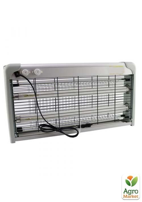 Світильник від комарів T8 2x15W Lemanso LMN107 срібло (65897)