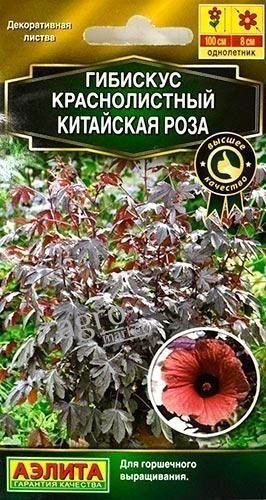 Гібіскус краснолістний "Китайська троянда" ТМ "Аеліта" 5шт