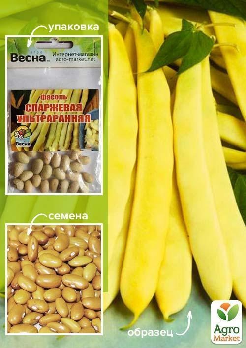Фасоль спаржевая "Ультраранняя" (Зипер) ТМ "Весна" 5г
