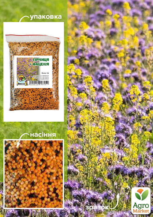 Гірчиця + фацелія ТМ "Весна" 500г