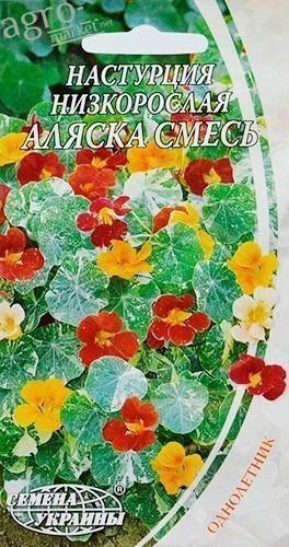 Настурция "Аляска смесь" ТМ "Семена Украины" 1.5г
