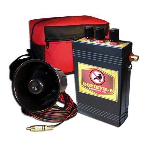 Відлякувач птахів КОРШУН-8 з таймером (1 динамік)