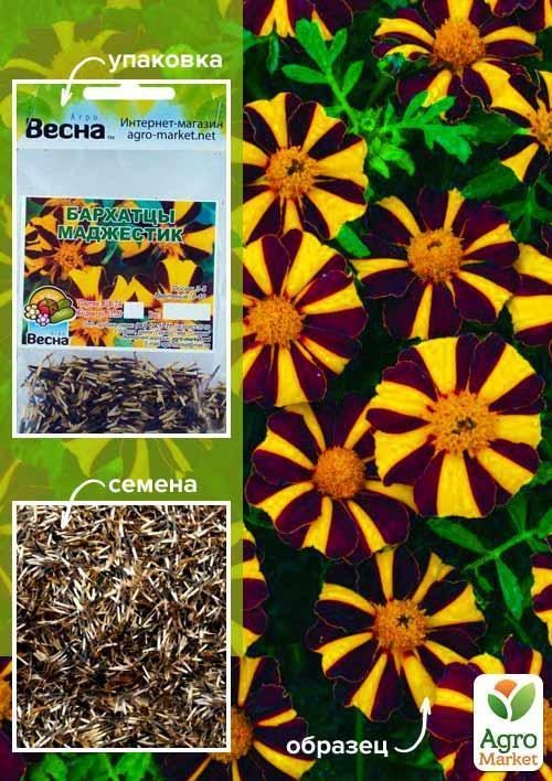 Бархатцы "Маджестик" (Зипер) ТМ "Весна" 1г