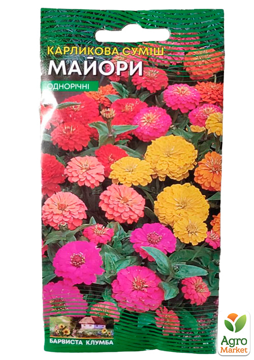 Цинния "Карликовая смесь" ТМ "Весна" 0.4г - фото 2