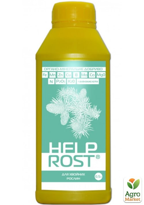 Органо-мінеральне добриво "HELPROST" для хвойних рослин ТМ "Жива Земля" 500мл 
