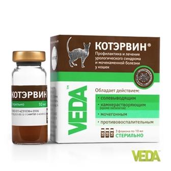 Veda Фітоеліта Котервін Препарат для кішок, 3 * 10 мл 30 г (0053811)