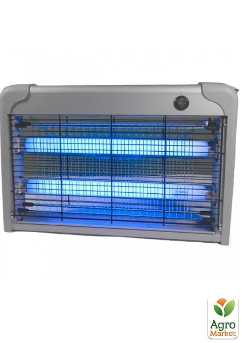 Світильник від комарів T8 2x10W Lemanso LMN106 срібло (65895)