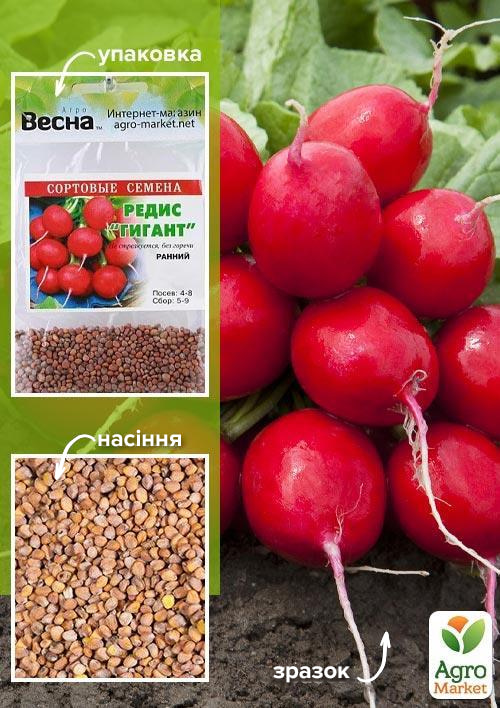 Редис "Гигант" (Зипер) ТМ "Весна" 7г