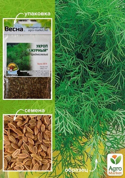 Укроп "Ажурный" (Зипер) ТМ "Весна" 7г