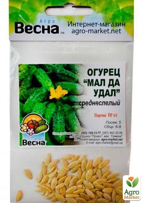 Огурец "Мал да удал" (Зипер) ТМ "Весна" 1.5г - фото 2
