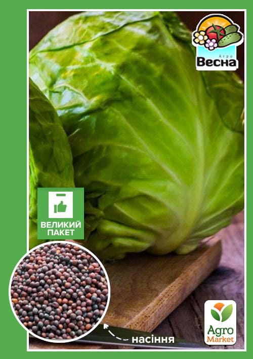 Капуста "Червнева" (Великий пакет) ТМ "Весна" 3г