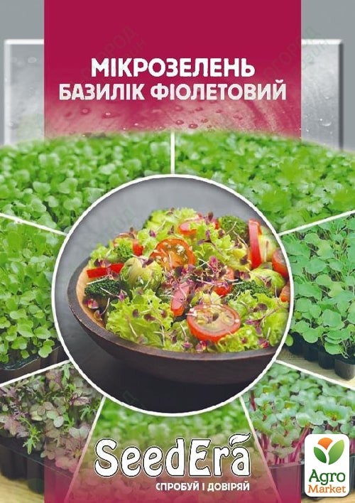 Микрозелень "Базилик фиолетовый" ТМ "SeedEra" 10г