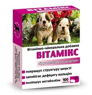 Витамикс Витаминно-минеральная добавка для щенков, 100 табл.  215 г (2153381)