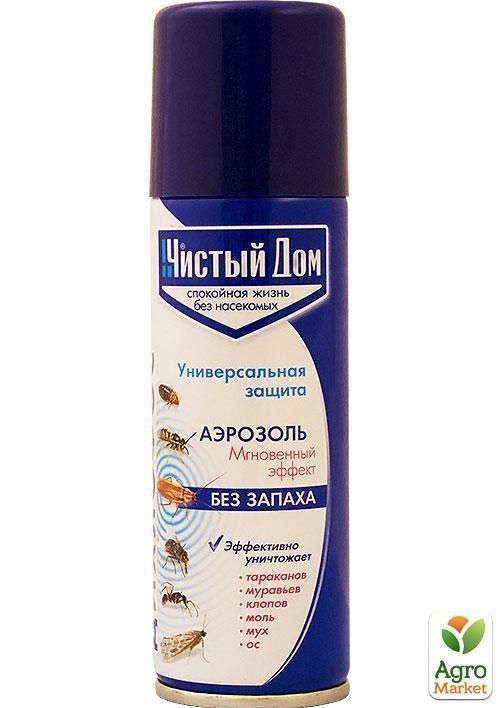 Инсектицид "Аэрозоль от бытовых насекомых" ТМ "Чистый дом" 150мл