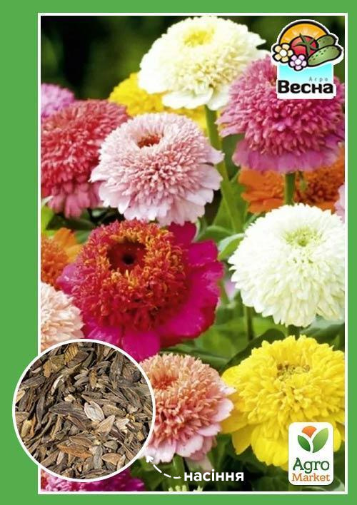 Цинія "Скабіозоквіткова суміш" ТМ "Весна" 0.4г