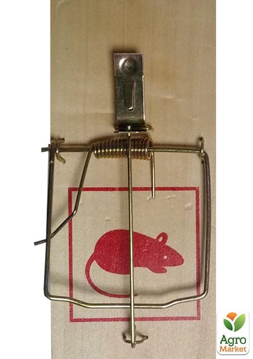 Мышеловка (дерево+металл) 10 х 4,5см ТМ "Агромакси"