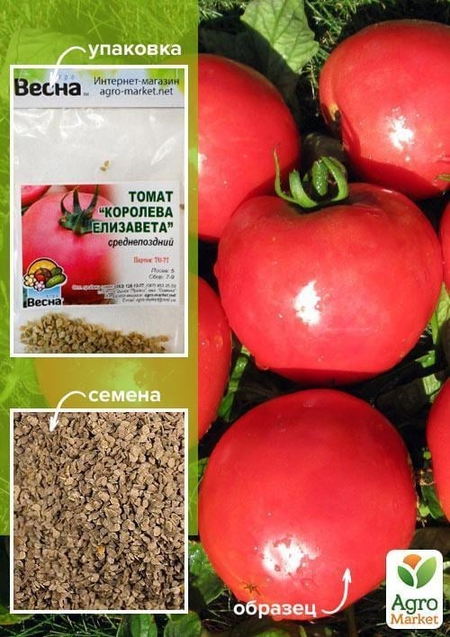 Томат "Королева Елизавета" (Зипер) ТМ "Весна" 0.5г