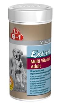 8in1 Europe Multi Vitamin Витаминный комплекс для взрослых собак, 70 табл.  240 г (1086651)1