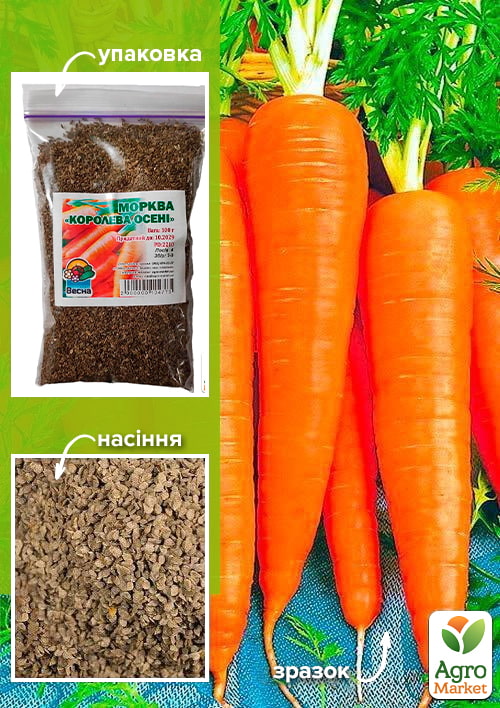 Морковь "Королева осени" ТМ "Весна" 100г