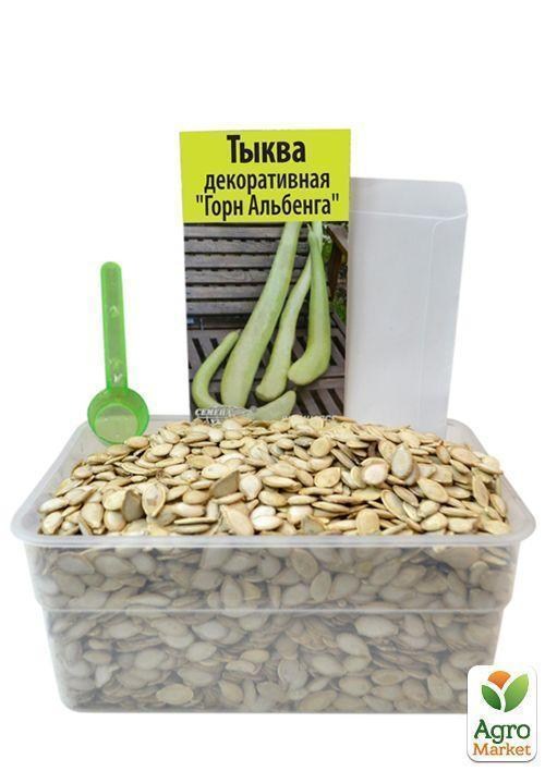 На вагу Гарбуз декоративна "Горн Альбенга" ТМ "Весна" ціна за 5г - фото 2