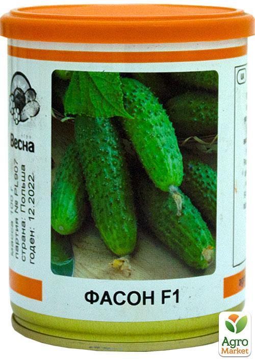 Огірок "Фасон" (у банці) ТМ "Весна" 100г