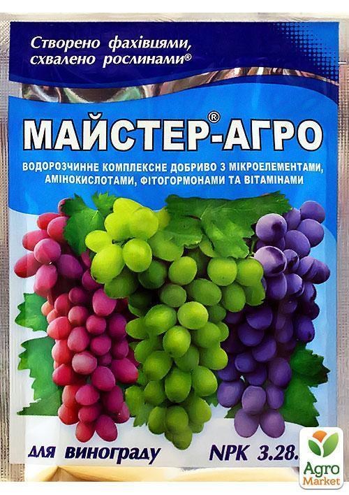 Мінеральне добриво для винограду "Майстер-Агро" NPK 3.28.28 ТМ "Valagro" 25г