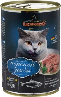 Leonardo Вологий корм для кішок з морською рибою 400 г (7562060)
