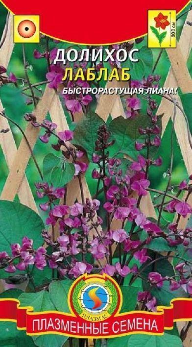 Доліхос (гиацинтовиє боби) "Лаб-Лаб" ТМ "Плазмові насіння" 1г