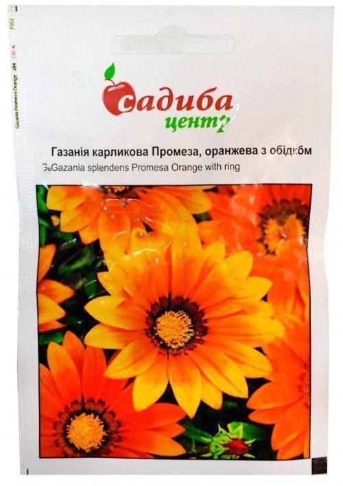 Газанія карликова "Промеза помаранчева c обідком" ТМ "Садиба центр" 10шт