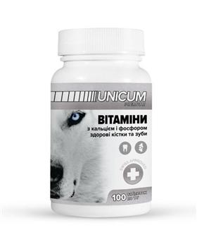 Unicum Premium Витамины для собак для зубов и костей, 100 табл.  100 г (2018450)